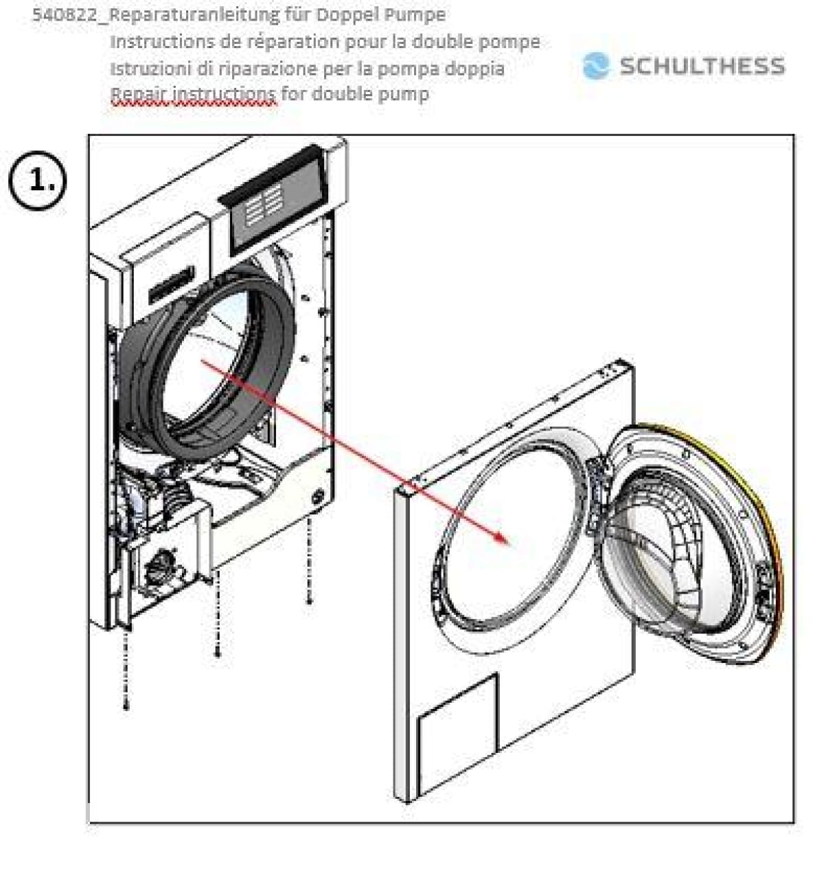 Doppel-Ablaufpumpe für Waschmaschinen mit cleanJet